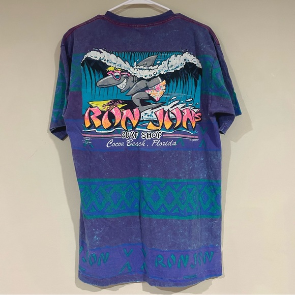 Vintage 1989 Ron Jon Surf Shop AOP Shirt - Picture 1 of 7